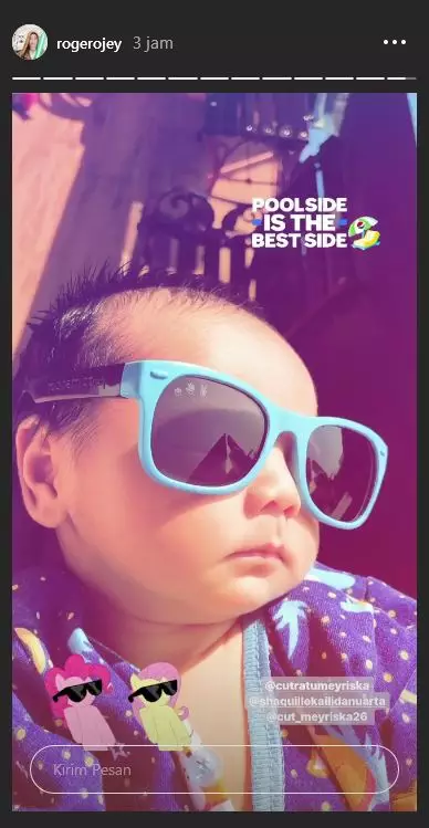 Anak Cut Meyriska berjemur  Instagram Anak Cut Meyriska berjemur  Instagram