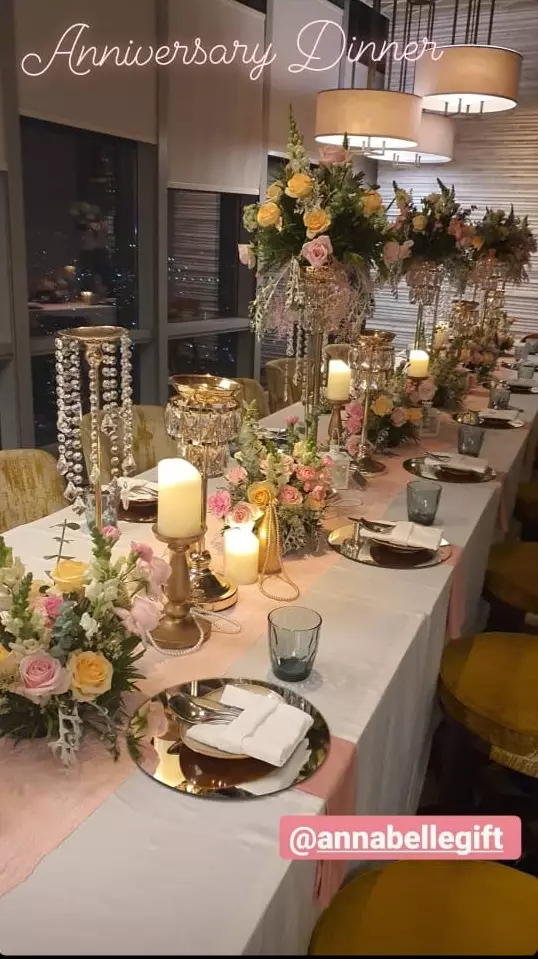 ultah pernikahan Tania instagram