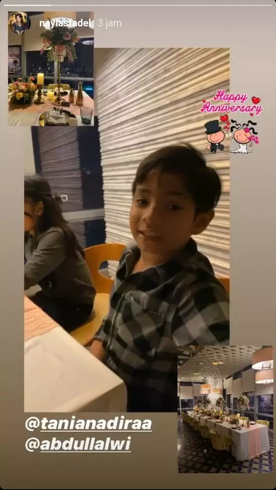 ultah pernikahan Tania instagram