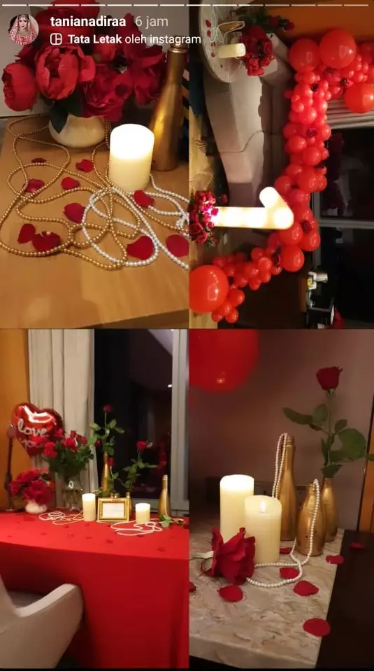 ultah pernikahan Tania instagram