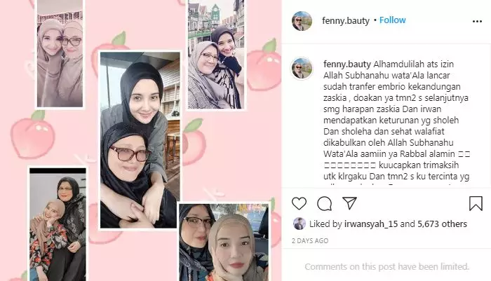 fenny bauty dampingi zaskia Instagram fenny bauty dampingi zaskia Instagram