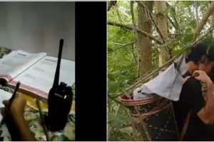 4 Cerita perjuangan bersekolah online ini bikin salut, ada pakai HT