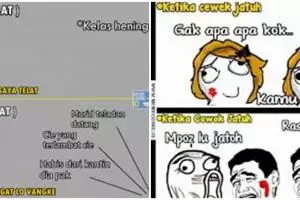 10 Meme lucu beda tingkah murid cowok dan cewek, bikin rindu sekolah