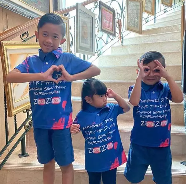 Potret lucu ketiga anak Ibas Instagram