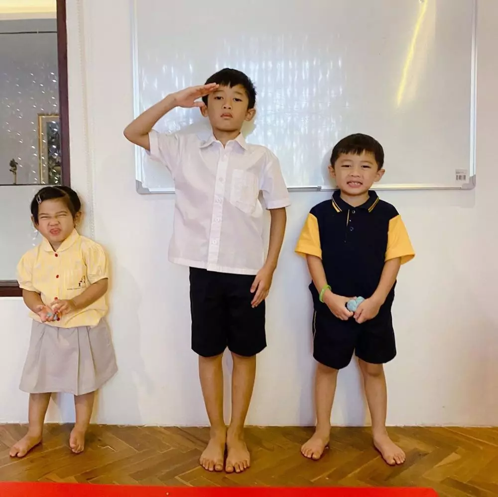 Potret lucu ketiga anak Ibas Instagram