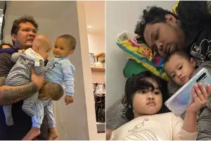 7 Momen Virgoun momong ketiga anaknya, bukti ayah idaman