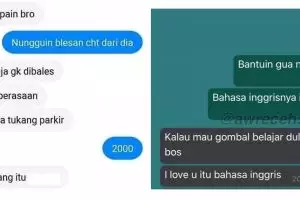 10 Chat lucu punya teman bucin ini bikin pengen ngegas