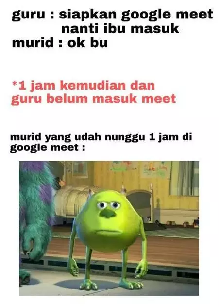 Meme lika-liku sekolah online berbagai sumber