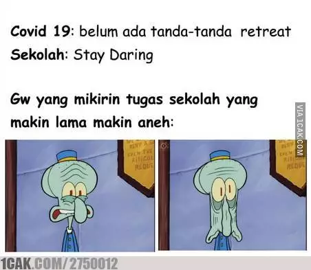 Meme lika-liku sekolah online berbagai sumber