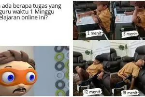 10 Meme lika-liku sekolah online, dramanya ada-ada aja