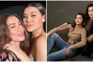 10 Potret kompak Reza Artamevia, Aaliyah dan Zahwa, tampak seumuran