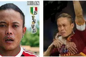 10 Editan foto Sule jadi bintang sepak bola ini kocak