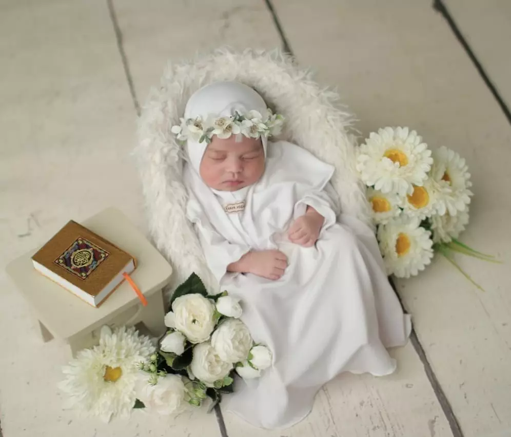 newborn pakai baju muslim Instagram