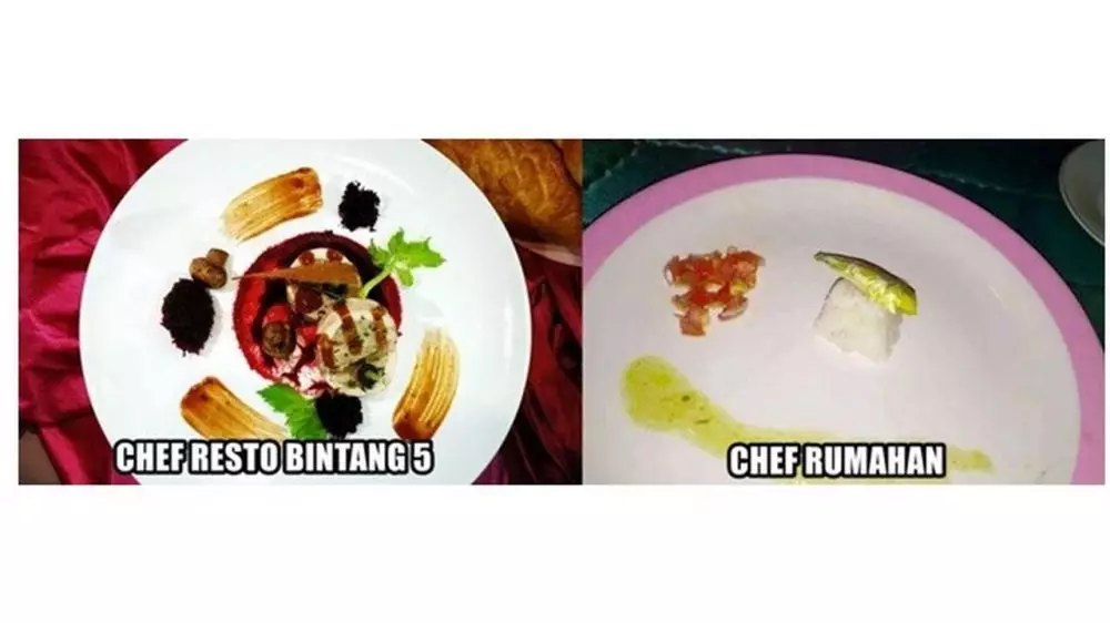 meme beda chef dan orang biasa berbagai sumber