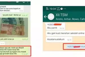 9 Chat lucu gara-gara sekolah online ini bikin senyum tipis