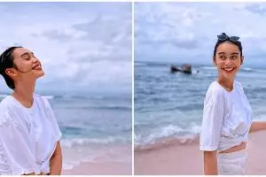 Hamil 8 bulan, ini 8 potret Conchita Caroline pamer baby bump