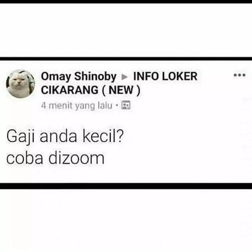 status fb pengalaman kerja © 2020 instagram.com