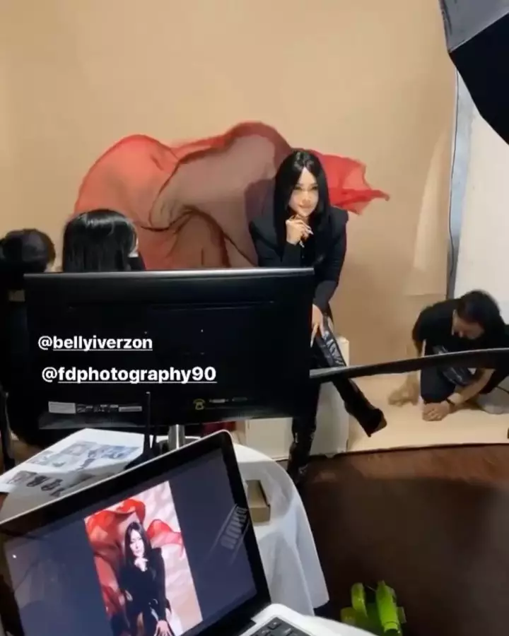 momen pemotretan inul daratista instagram