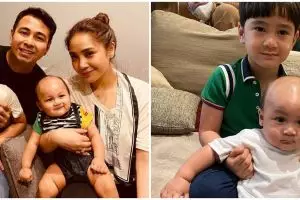 10 Momen Rafathar bareng Kiano, gemasnya mirip kakak adik