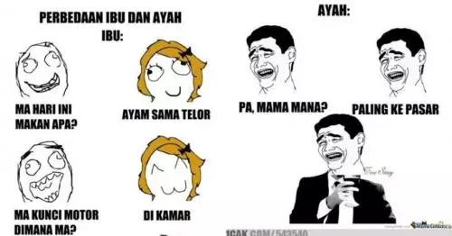 meme beda gaya asuh berbagai sumber