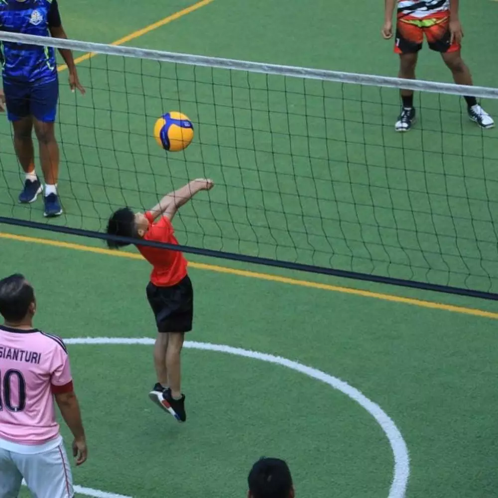 Airlangga main voli Instagram