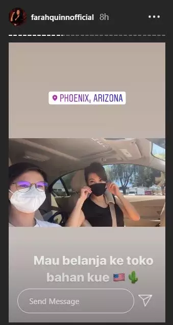 Farah Quinn jemput anak Instagram Farah Quinn jemput anak Instagram