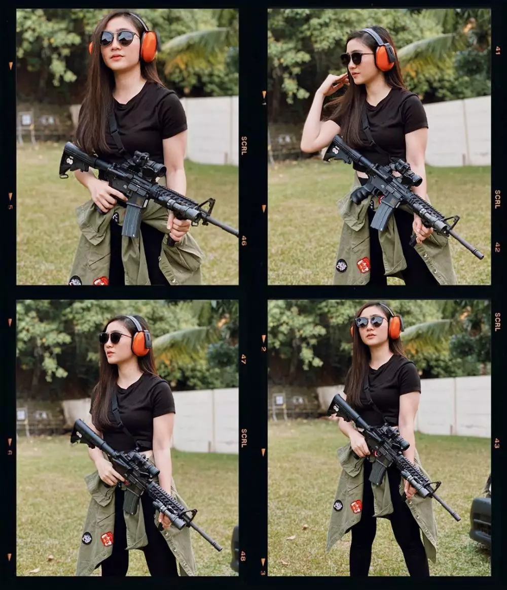 seleb cantik hobi menembak © 2020 Instagram