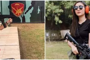 10 Seleb cantik gemar olahraga menembak, gayanya curi perhatian