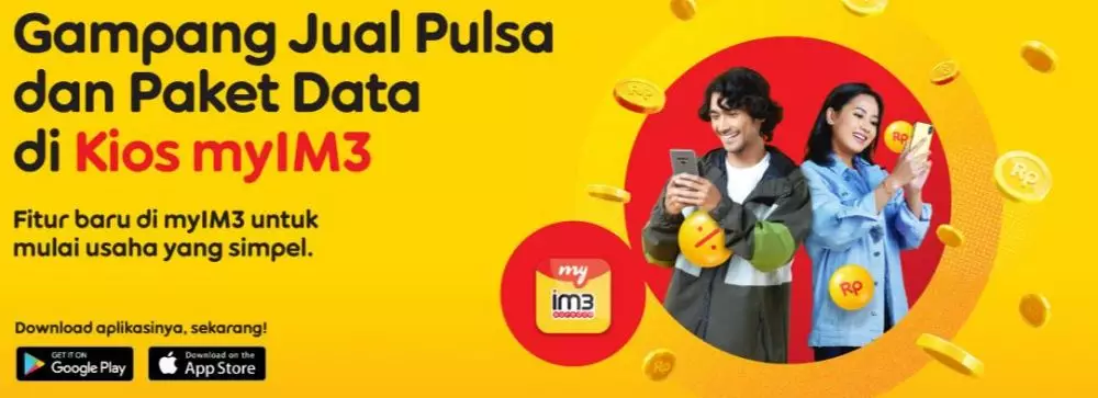 Bermodal Kios myIM3, kamu bisa bisnis jual pulsa & paket internet berbagai sumber
