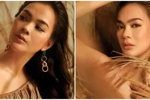 7 Gaya pemotretan maternity Kezia Warouw dalam dua tema, memesona