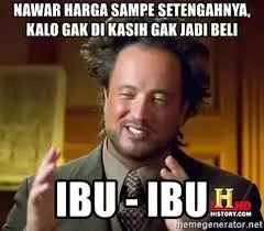 meme emak nawar berbagai sumber