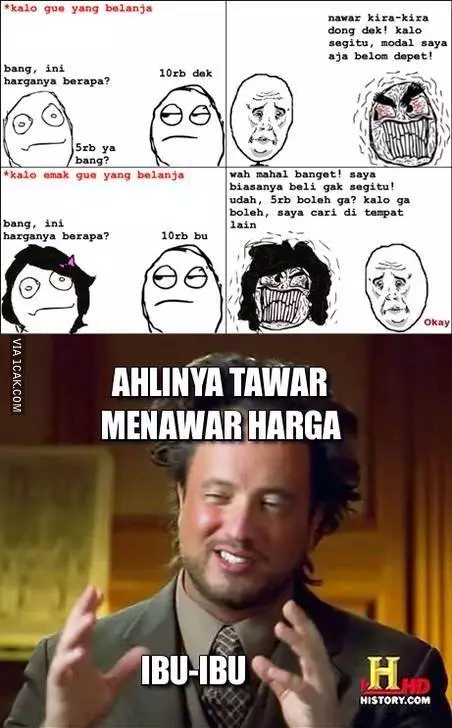 meme emak nawar berbagai sumber