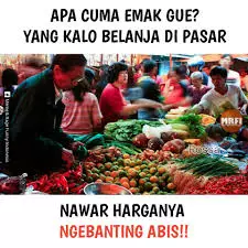 meme emak nawar berbagai sumber