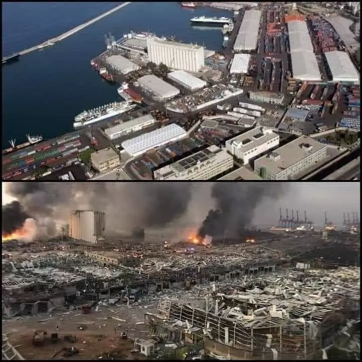 ledakan beirut berbagai sumber