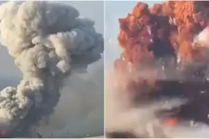 5 Potret ledakan di Beirut Lebanon, disebut mirip bom Hiroshima