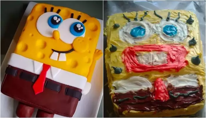kue bertema SpongeBob Twitter kue bertema SpongeBob Twitter