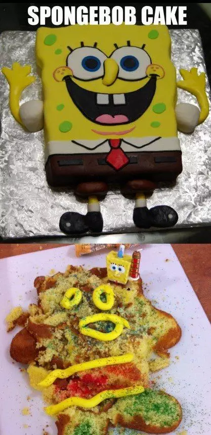 kue bertema SpongeBob Twitter kue bertema SpongeBob Twitter