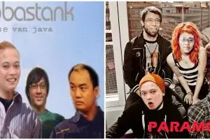 10 Poster grup band diedit pakai wajah pelawak, bikin gagal sangar