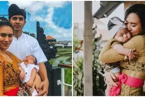 10 Momen upacara sakral Nelu Bulanin baby Kaimano anak Westny DJ