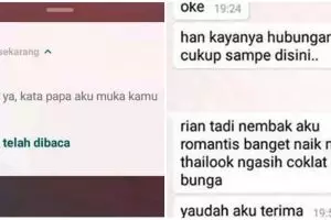 10 Chat pacar minta putus ini alasannya bikin senyum nyesek