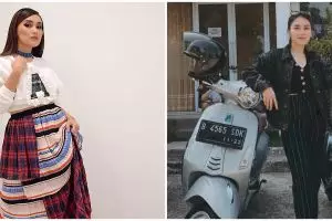 5 Potret Ayu Ting Ting liburan di air terjun, gayanya jadi sorotan