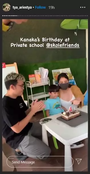 ulang tahun Kanaya anak Tya Ariestya Instagram
