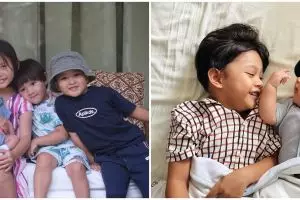 Potret manis 8 anak seleb momong adik bayi, telaten banget