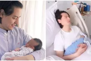 7 Momen Roger Danuarta momong anak, telaten banget