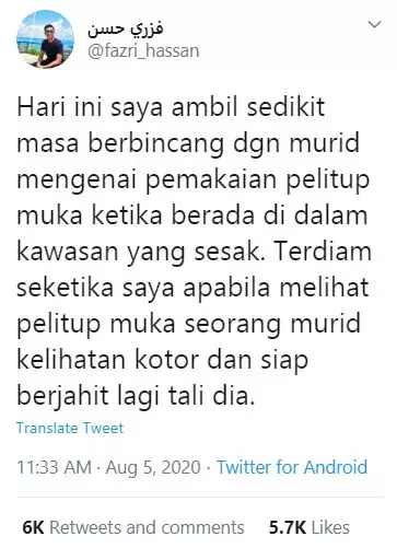 masker kotor dan jahitan Twitter masker kotor dan jahitan Twitter