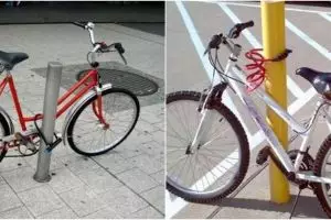 10 Potret absurd mengunci sepeda, bikin gagal paham