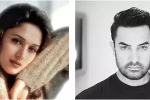 Berteman baik, 7 potret lawas Madhuri Dixit & Aamir Khan serasi abis