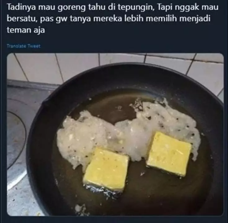 Momen apes asyik memasak twitter