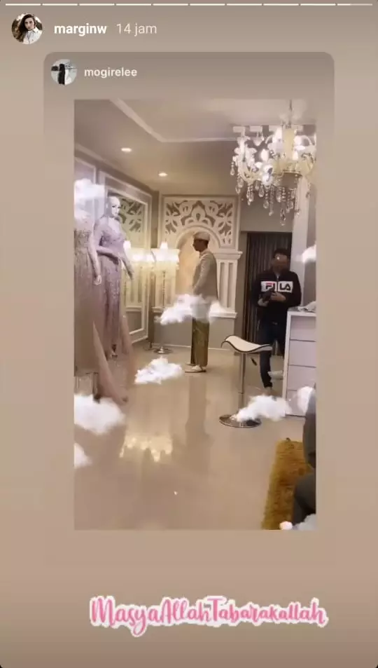 Ali Syakieb fitting baju instagram 