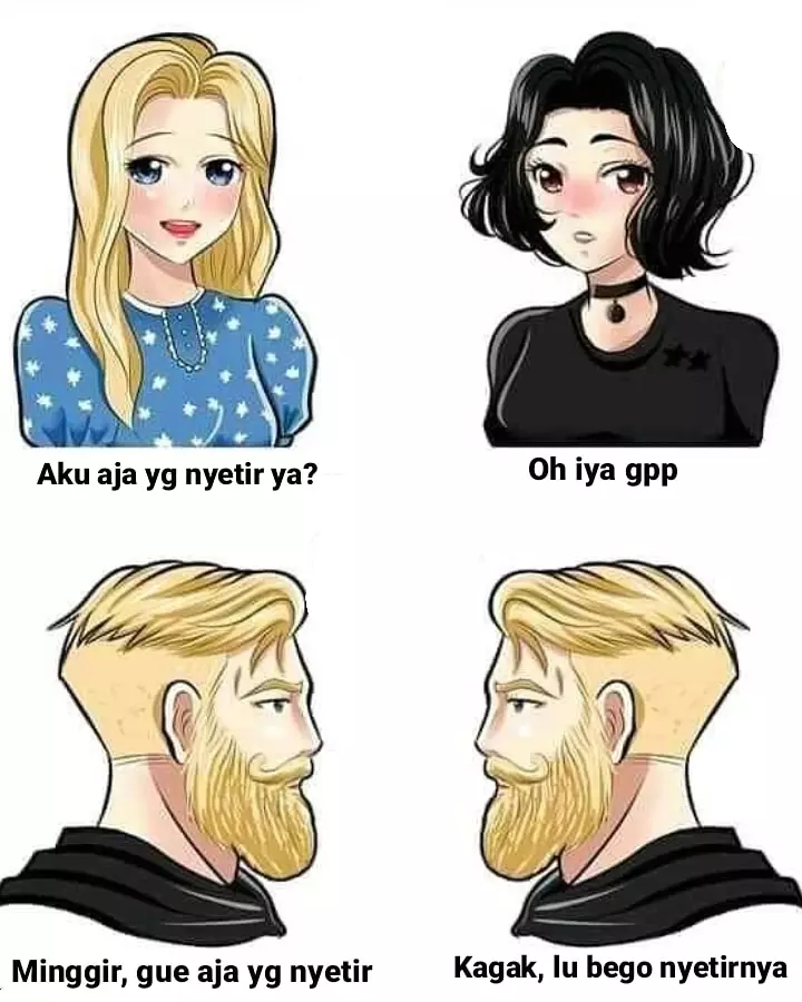 Beda gaya cewek cowok naik motor Berbagai sumber